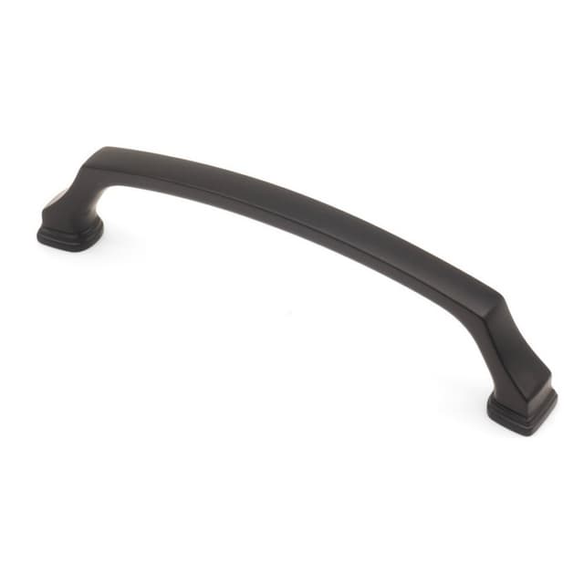 5-3/64" Heritage Cabinet Pull, Matte Black, 4-5/16" Length