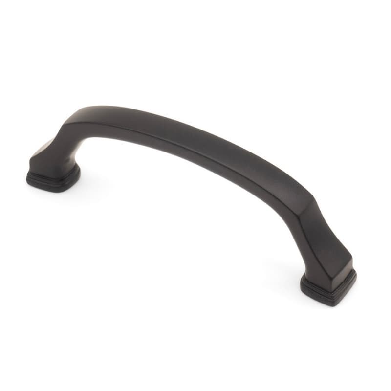 3-25/32" Heritage Cabinet Pull, Matte Black, 4-5/16" Length