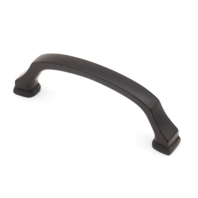 3-25/32" Heritage Cabinet Pull, Matte Black, 4-5/16" Length