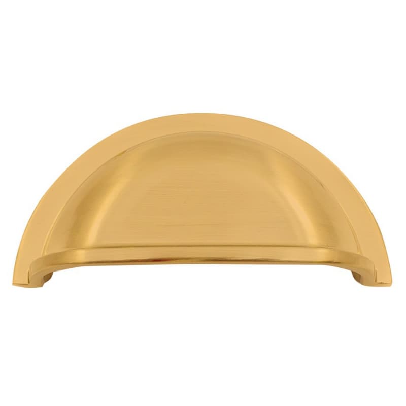 2-63/64" Heritage Cup Pull, Brushed Satin Brass