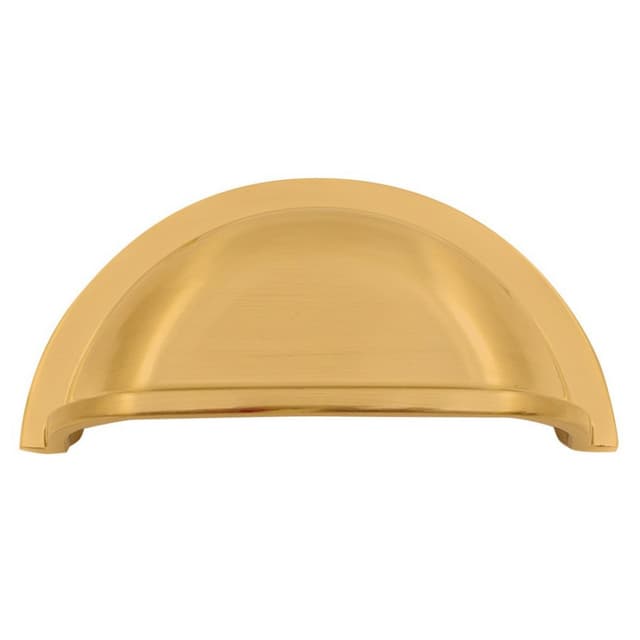 2-63/64" Heritage Cup Pull, Brushed Satin Brass