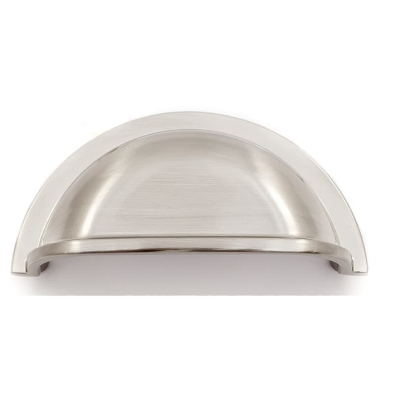 2-63/64" Heritage Cup Pull, Brushed Satin Nickel