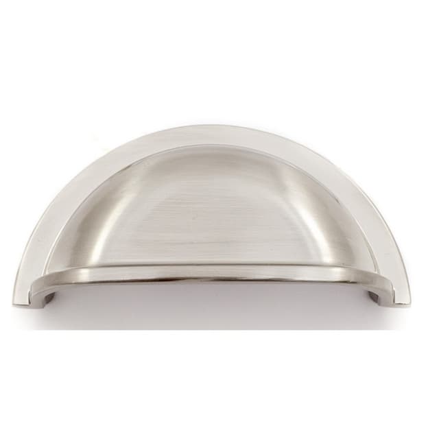 2-63/64" Heritage Cup Pull, Brushed Satin Nickel