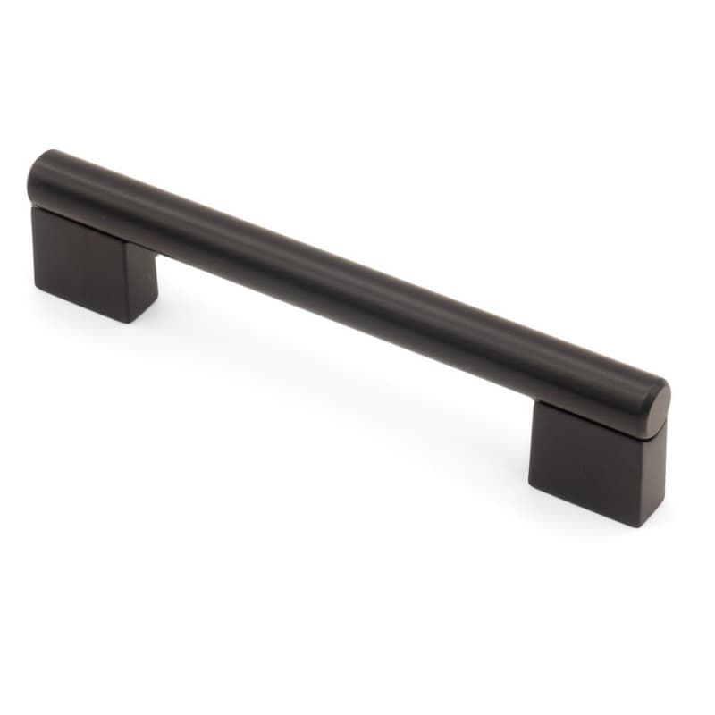 5-3/64" City Style Cabinet Pull, Matte Black, 5-5/16" Length