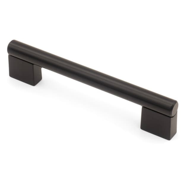 5-3/64" City Style Cabinet Pull, Matte Black, 5-5/16" Length