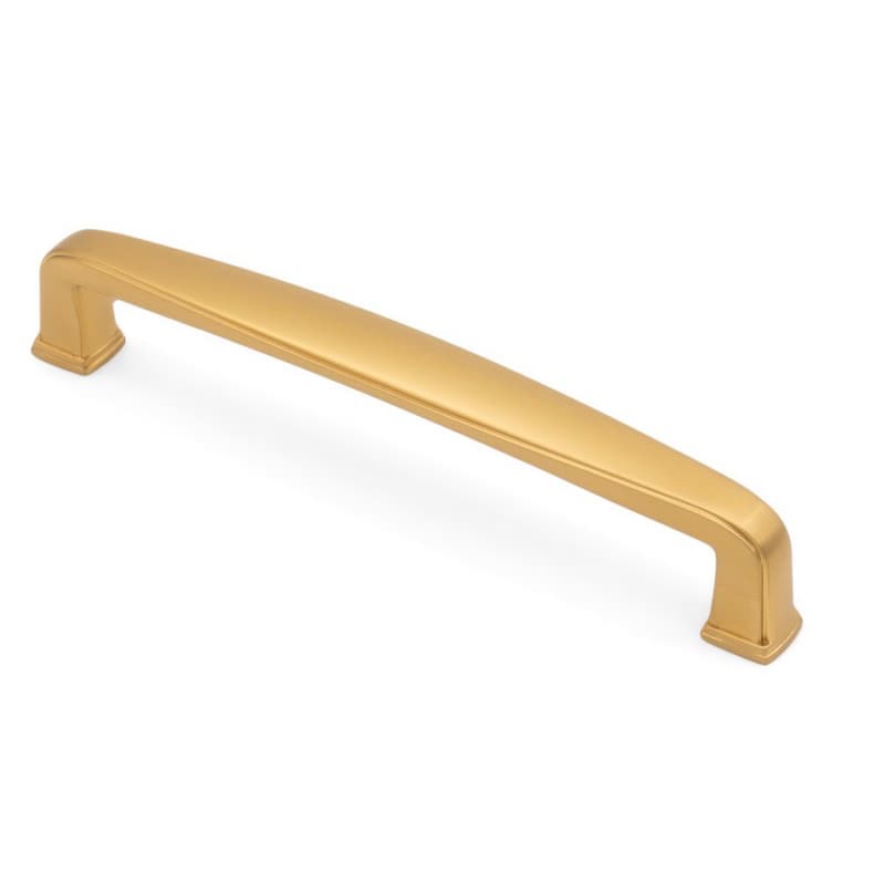 5-3/64" Skyline Cabinet Pull, Brushed Satin Brass, 5-35/64" Length