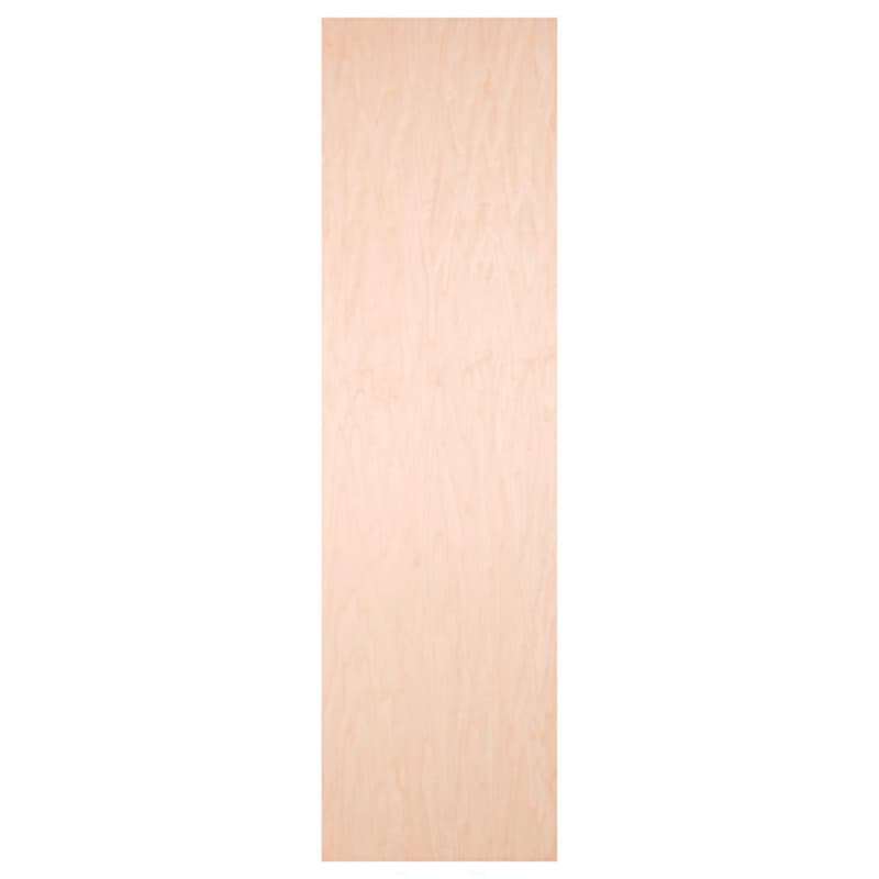 3-3/4" Flat Maple Veneer Door Non-Electric Ironing Center with 42" Non-Swiveling Board/Right-Side Hinge, Unfinished Finish
