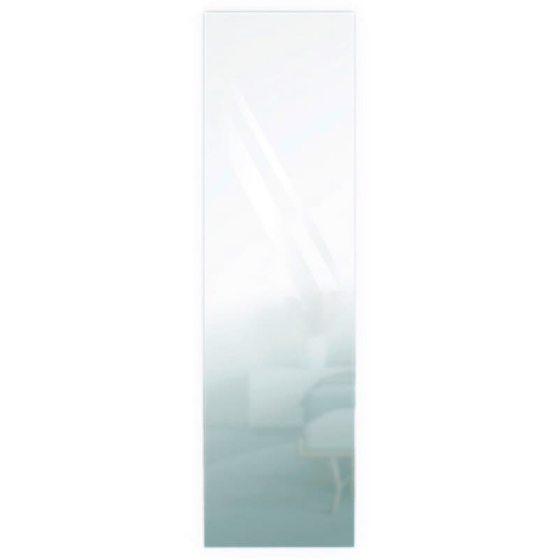 7-3/4" Mirror Door Unverisal Design Electric Ironing Center with 42" Swiveling Board/Right-Side Hinge, Unfinished Finish