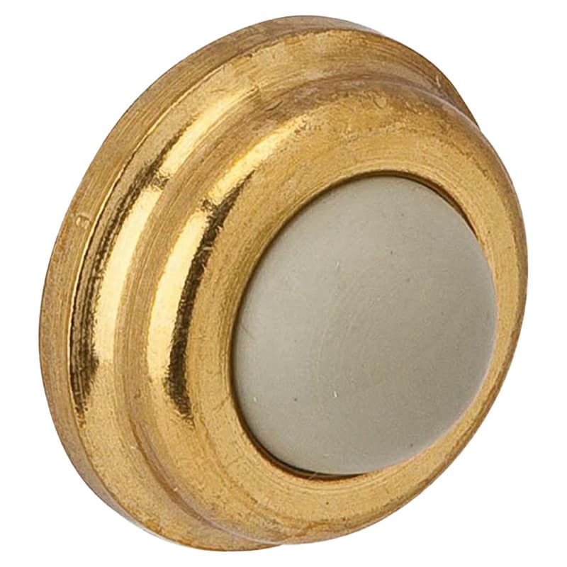 Wall Bumper, Bright Brass