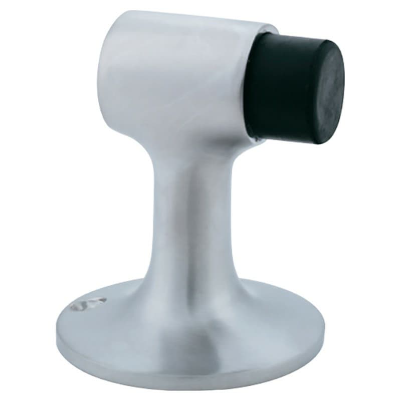 Heavy Duty Floor Door Stop, Satin Aluminum