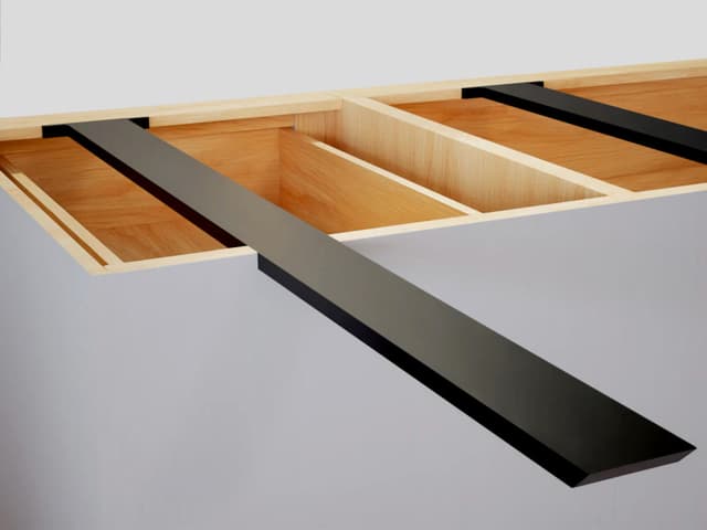 36" Island PRO Countertop Support Bracket, Black Finish