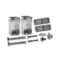 1-1/4" 2-Piece Pilaster Shoe Kit, Satin Chrome
