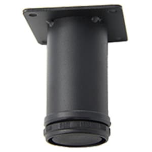 2" Diameter x 4" High Cabinet Adjustable Table Leg, Black Wrinkle