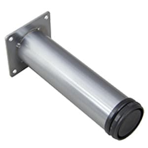 2" Diameter x 8" High Cabinet Adjustable Table Leg, Satin Chrome