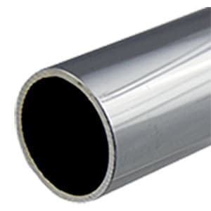 1-5/16" Diameter x 8' Long Heavy-Duty Round Closet Rod, Chrome Plated Finish