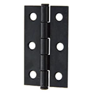 Butt Hinge with Fixed Pin, Matte Black