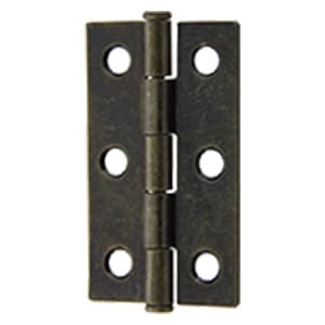 H123 Shutter Butt Hinge with Loose Pin, Antique Brass