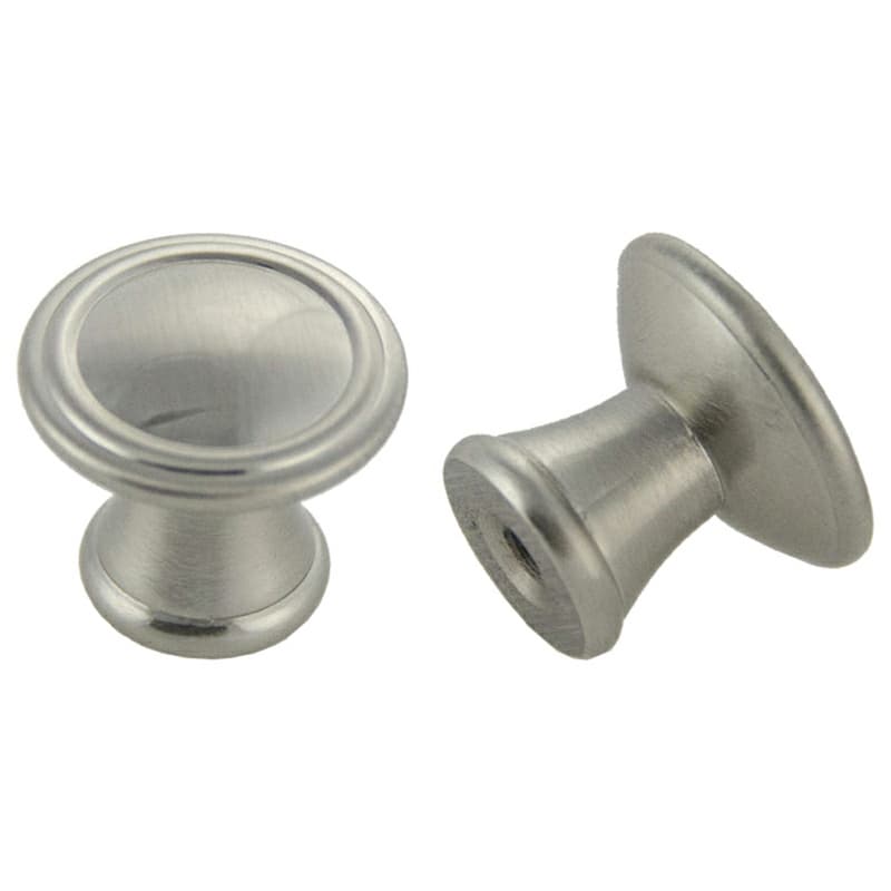 30mm Traditional Deco Round Knob, Satin Nickel
