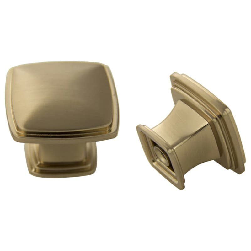 32mm Charlotte Square Knob, Rose Gold