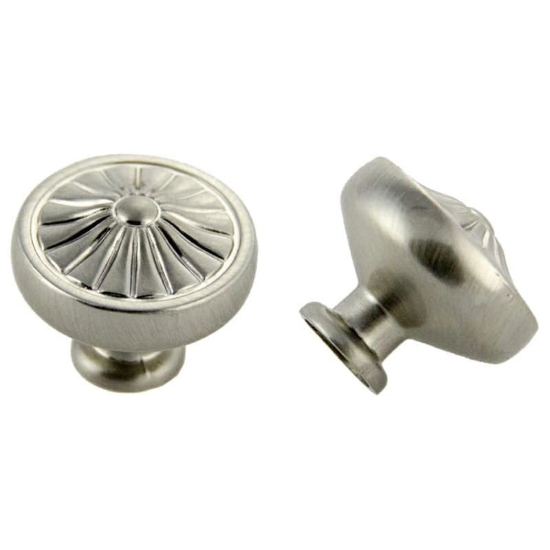 32mm Traditional Deco Round Knob, Satin Nickel
