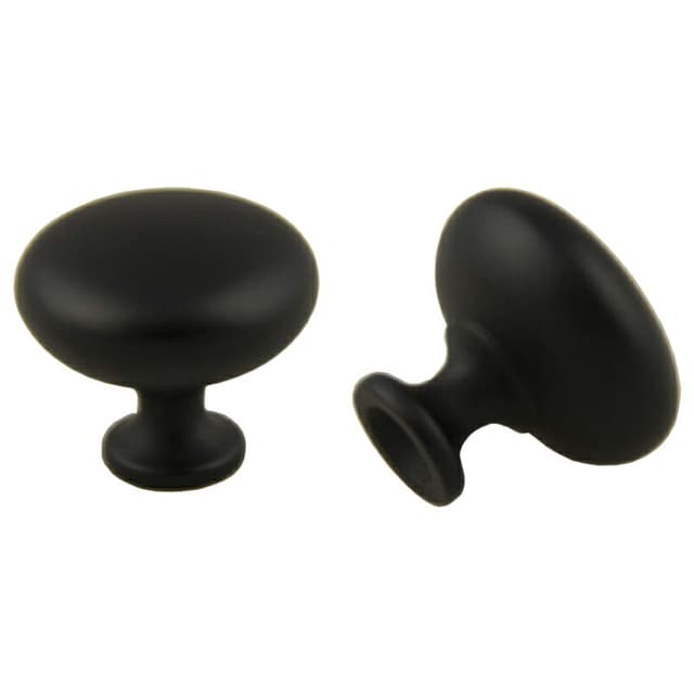 31mm St. Louis Mushroom Knob, Matte Black