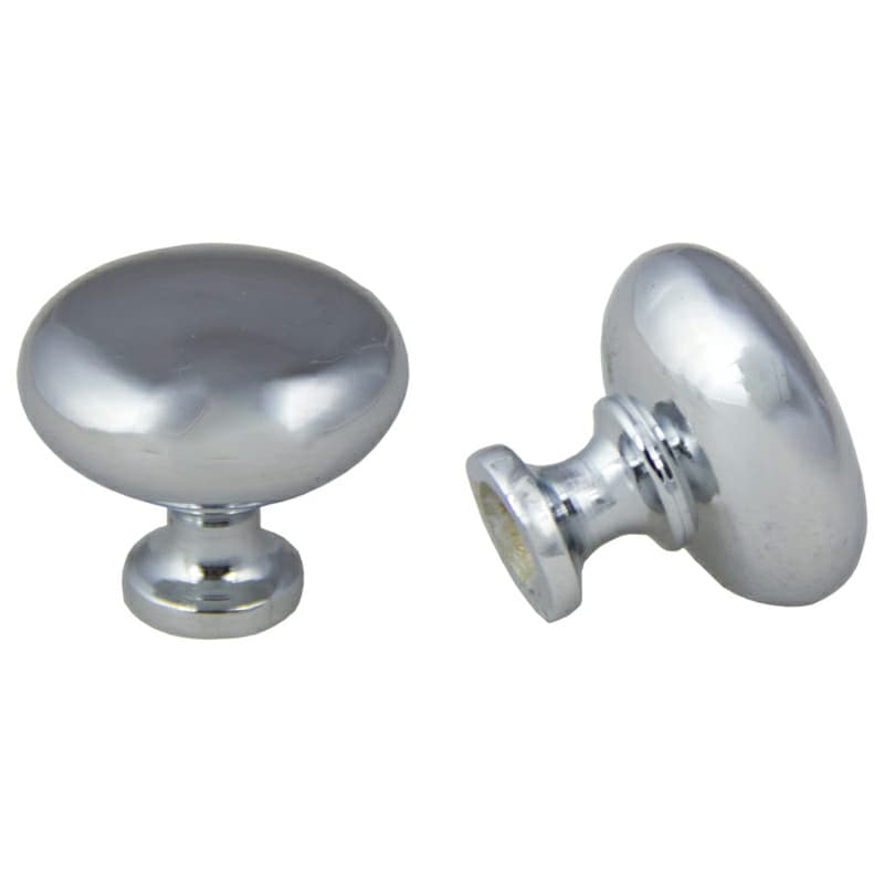 31mm St. Louis Mushroom Knob, Polished Chrome