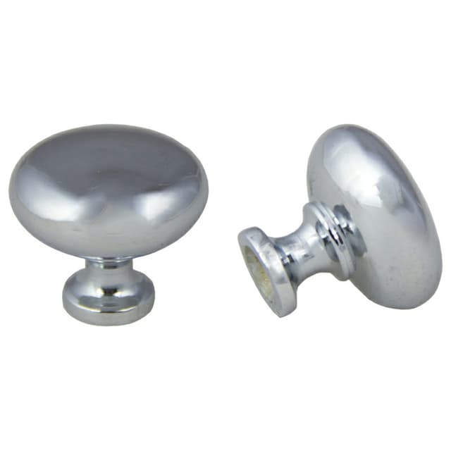 31mm St. Louis Mushroom Knob, Polished Chrome