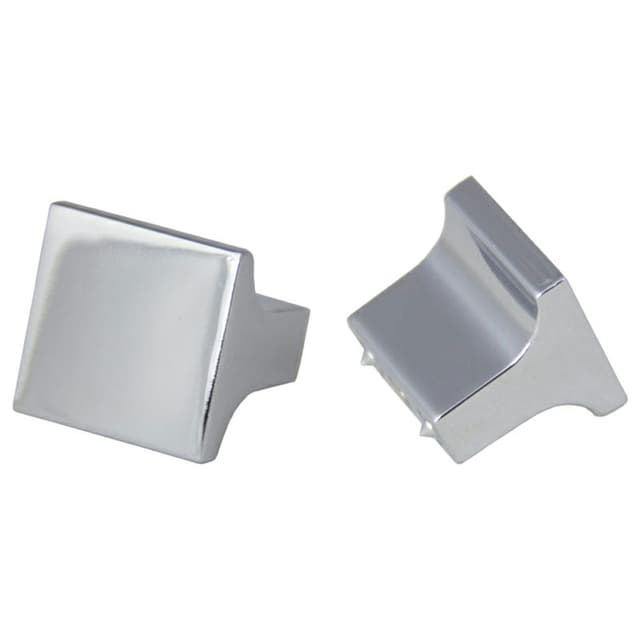 1" Miami Square Knob, Polished Chrome