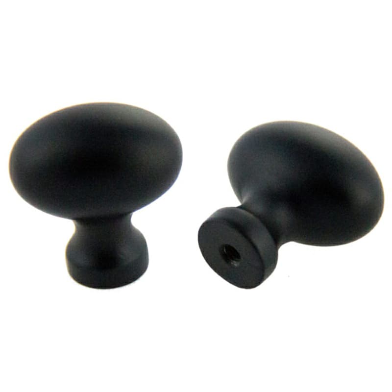 32mm Football Knob, Matte Black