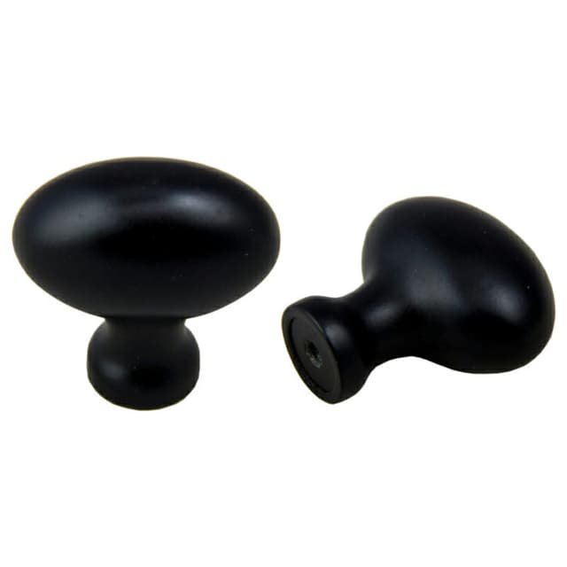 41mm Football Knob, Matte Black