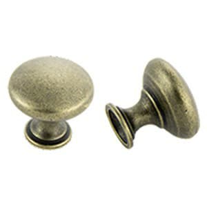30mm Round Knob, Antique Brass