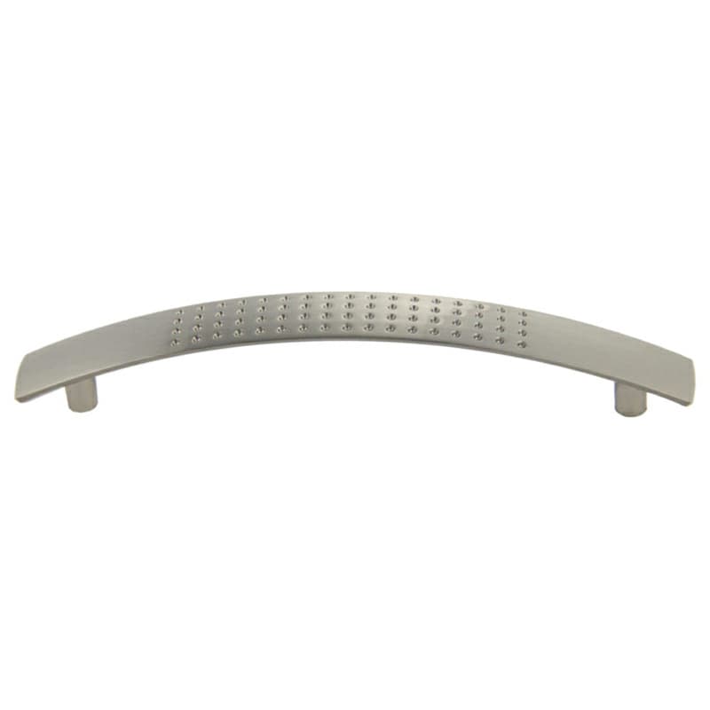 128mm Traditional Dimpled Pull, Satin Nickel