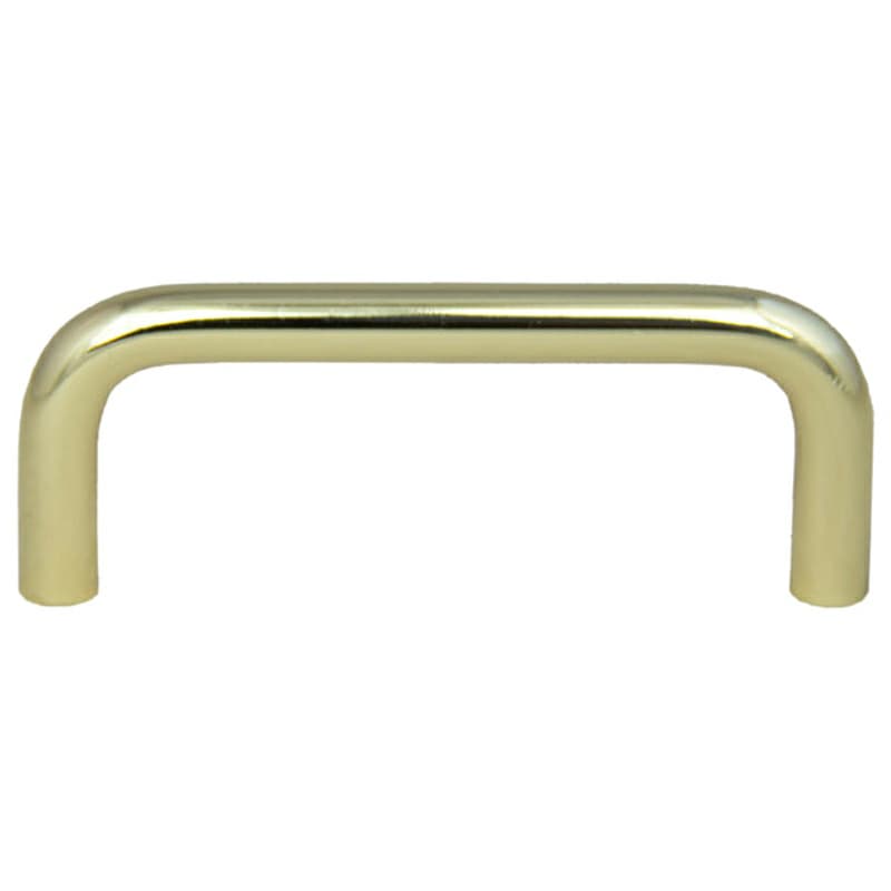 3" Wire Pull, Polished Brass