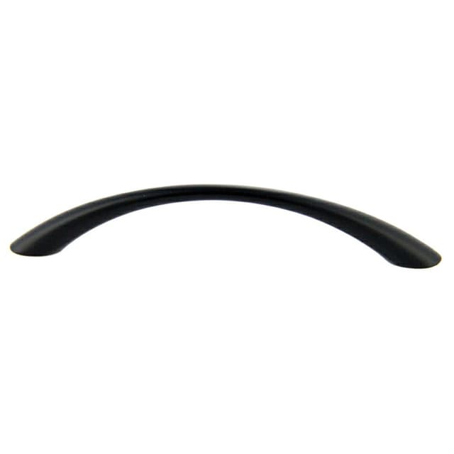 128mm Residential Arch Bow Pull with Narrow Middle, Matt Black