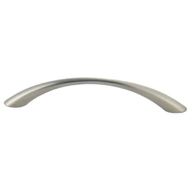 128mm Residential Arch Bow Pull with Narrow Middle, Satin Nickel