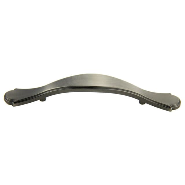 3" Traditional Deco Arch Pull, Antique Satin Pewter