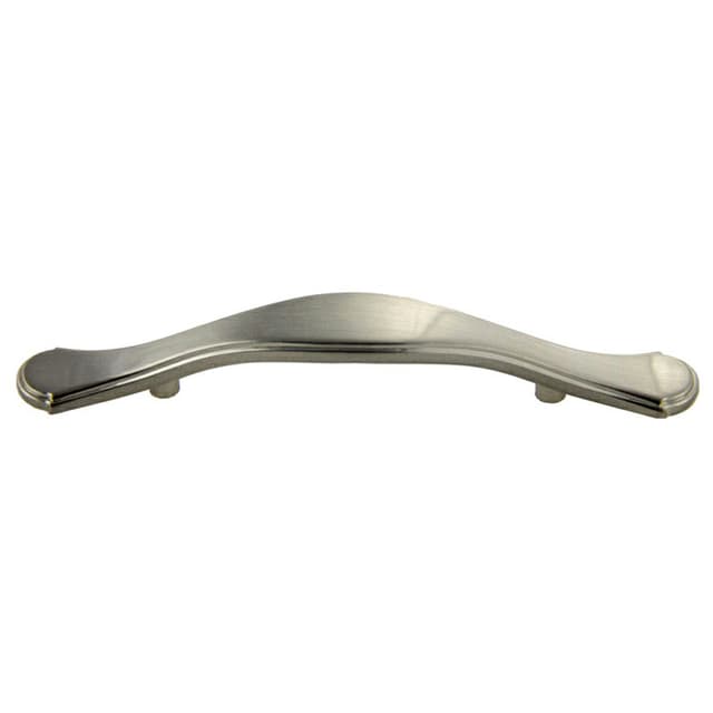 3" Traditional Deco Arch Pull, Satin Nickel