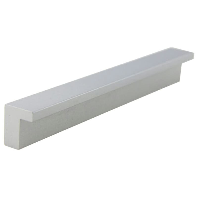 96mm Contemporary Deco Finger Pull, Dull Nickel Powder