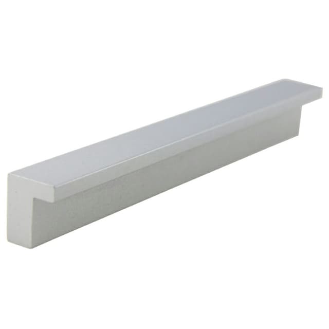 96mm Contemporary Deco Finger Pull, Dull Nickel Powder
