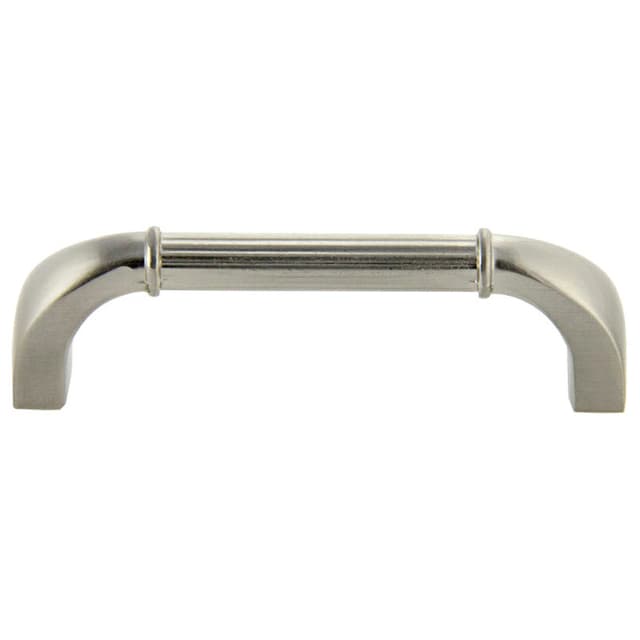 96mm Traditional Deco Handle Pull, Satin Nickel