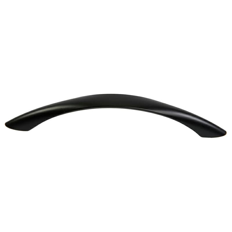 128mm Flat Top Arch Pull with Screw, Matte Black