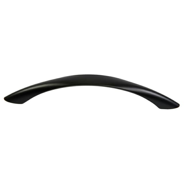 128mm Flat Top Arch Pull with Screw, Matte Black