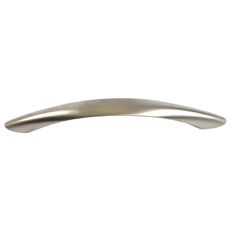 128mm Flat Top Arch Pull with Screw, Dull Nickel Powder