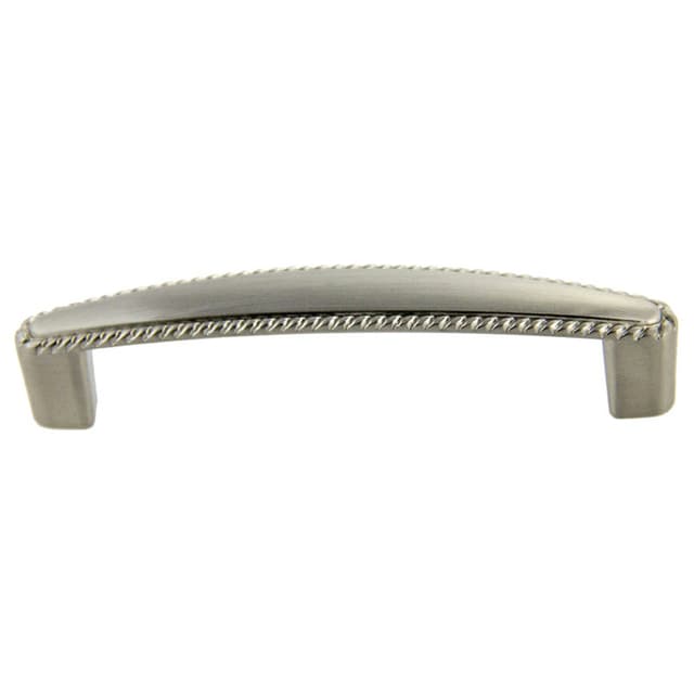 96mm Traditional Deco Handle Pull, Satin Nickel, 118mm Length