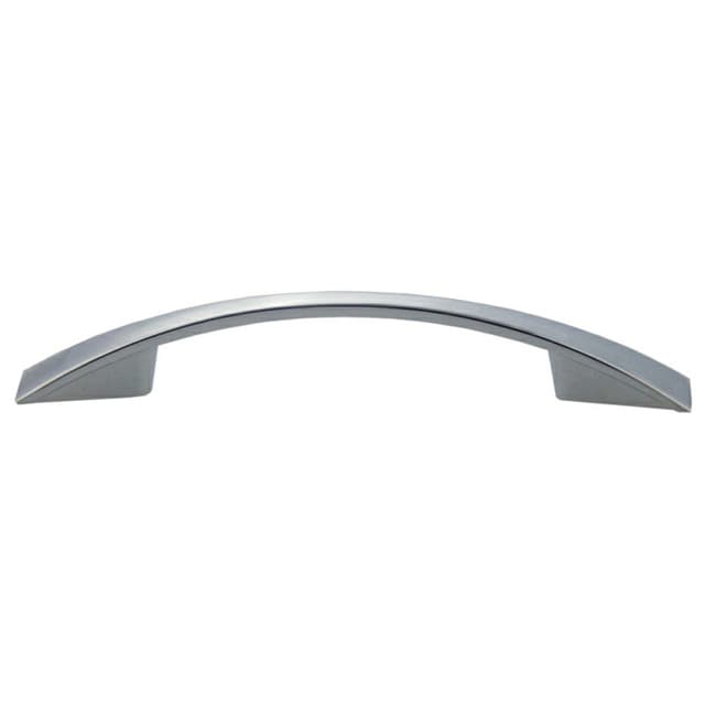 96mm Modern Bow Arch Pull, Polished Chrome