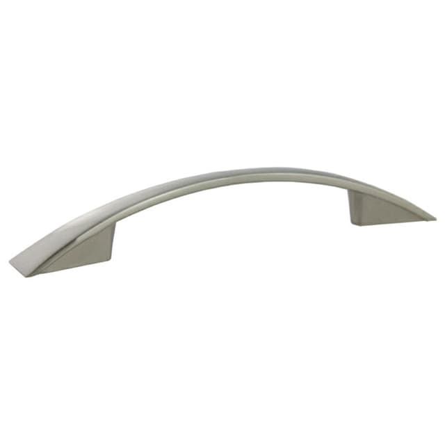 96mm Modern Bow Arch Pull, Satin Nickel
