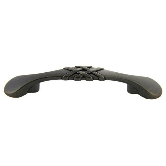 3" Traditional Braided Pull, Weathered Black