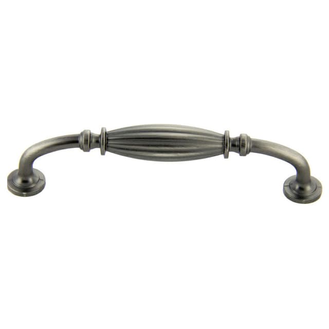 128mm Traditional Deco Handle Pull, Antique Satin Pewter