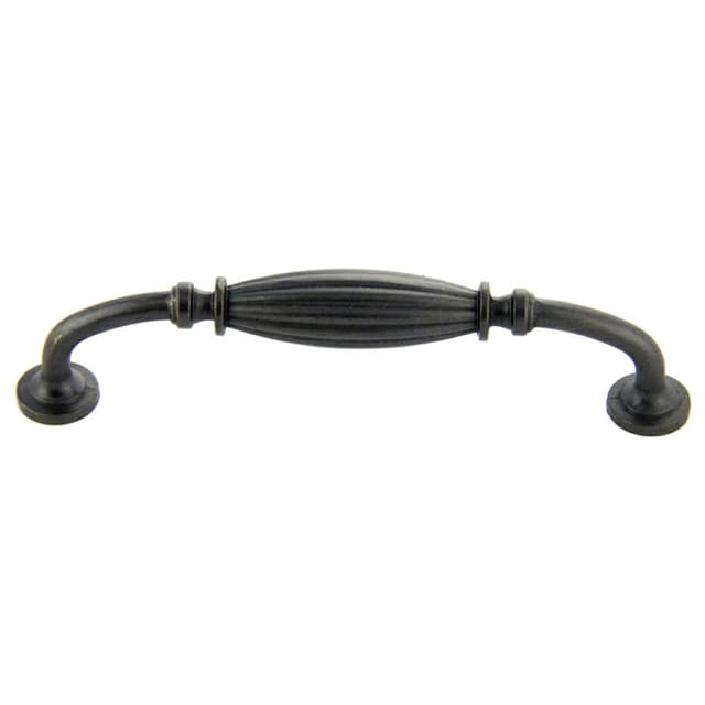 128mm Traditional Deco Handle Pull, Weathered Black