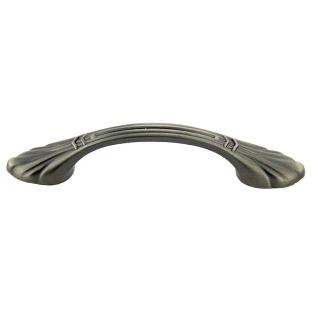 3" Traditional Deco Arch Pull, Antique Satin Pewter, 120mm Length